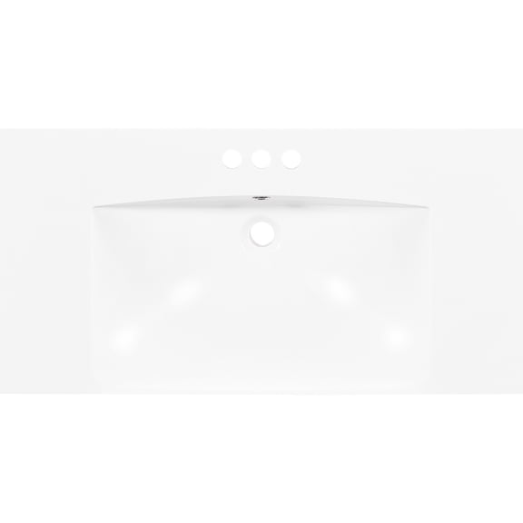 Bathroom Vanity Sink Only | Enough Space for Multiple Tasks | Quality Resin, Long - lasting | Enhances Bathroom's Visual Appeal