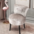 thumbnail image 1 of Bathroom Vanity Stool Chair Seat Bench Bedroom Dressing Makeup Buttoned Chairs,Silver, 1 of 13