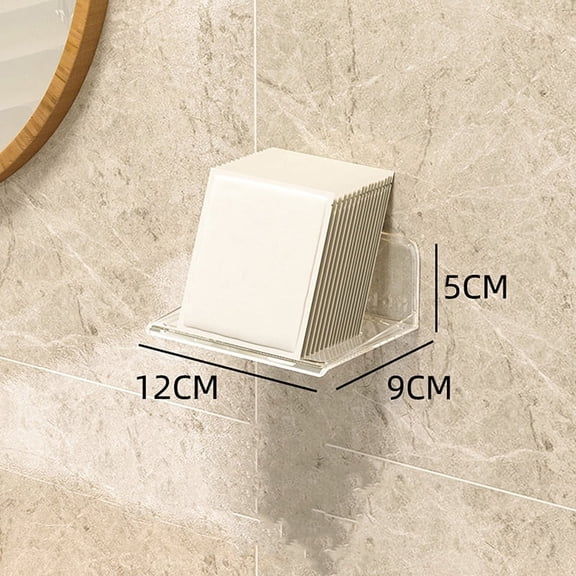 Bathroom Vanity Table Organizer Wall Shelf Home Storage Rack Skin Care Cosmetic Cotton Display Storage Holder Punch-Free