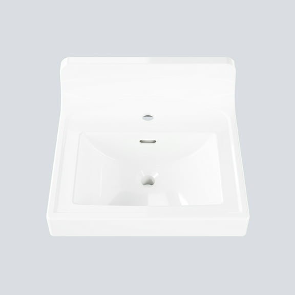 Bathroom Vanity Top 19x20 Inch with Ceramic Undermount Sink & Backsplash,Drop in Bathroom Sinks with Overflow