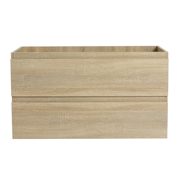 Bathroom Vanity (Wall Mounted) | 2/3 Retractable Drawer Slides for North American Use, Contemporary Design | Water-Resistant Surface | Adapts to Living Habits and Protects from Moisture