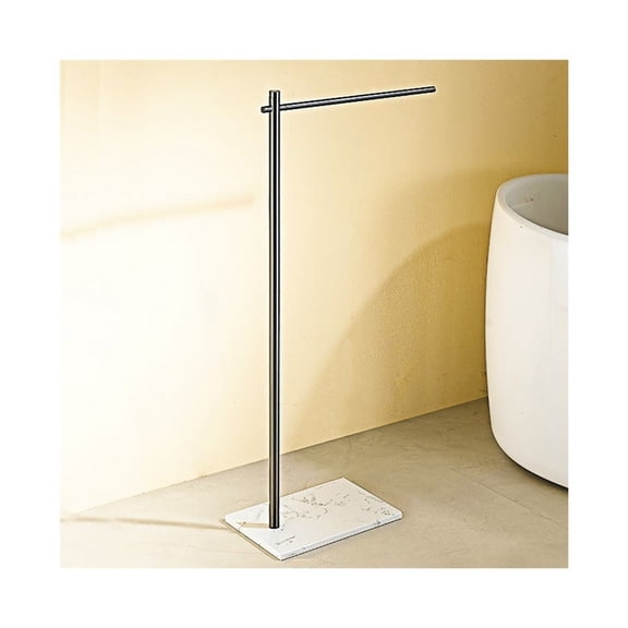 Bathroom Vertical Floor-standing Marble Towel Rack Hotel Storage Rack Toilet Towel Bar