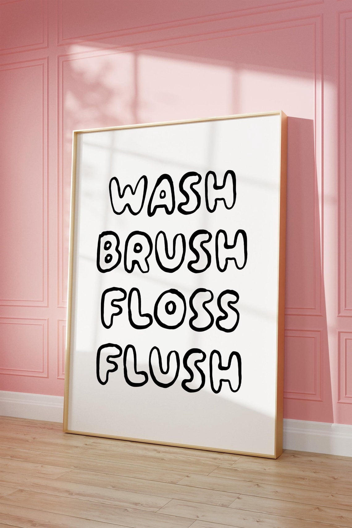 Bathroom Wall Art, Bathroom Quote Print, Bathroom Rules Print, Cute