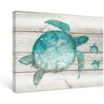 thumbnail image 1 of Bathroom Wall Art Bedroom Teal Decor Beach Pictures Coastal Ocean Canvas Paintings Sea Turtle,12x16 in, 1 of 6
