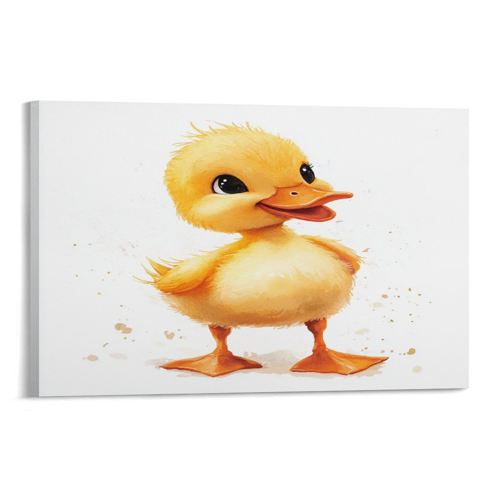 Bathroom Wall Art Cute Happy Duckling Canvas Wall Art Duck Themed ...