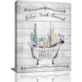 thumbnail image 1 of Bathroom Wall Art Farmhouse Bathroom Wall Decor Rustic Cactus Canvas Prints Country Tropical Plant Painting Bathroom Pictures for Wall Modern Artwork Home Decoration for Bathroom 12"x16", 1 of 6