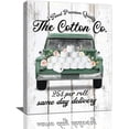 thumbnail image 1 of Bathroom Wall Art Farmhouse Bathroom Wall Decor Vintage Bathroom Decorations Cotton Co Delivery Truck Green Pictures Canvas Prints Painting Framed Artwork for Office Home Outhouse Bathroom 12"x16", 1 of 6