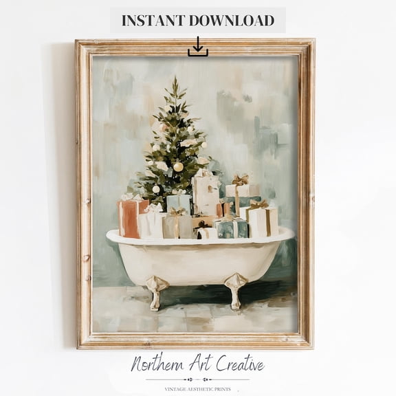 Bathroom Wall Art: Sage Green Tree Print, Vintage Bath Decor, Sage Green Shower Wall Decor, Bathroom Wall Art Home Decor #2310, Unframed Poster Size 8x12