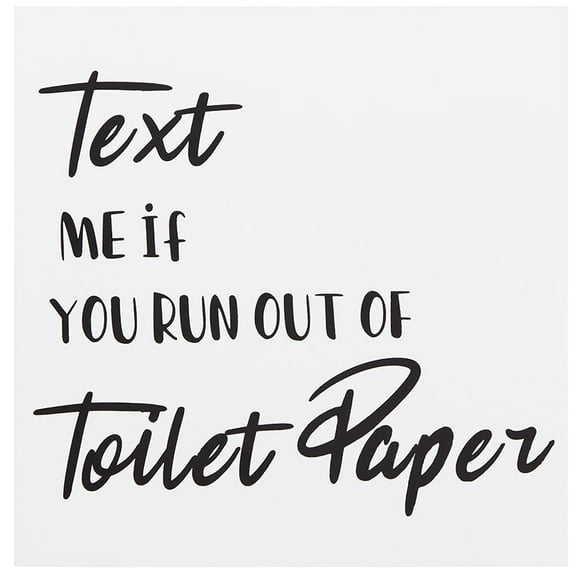 Humorous Bathroom Wall Art - Flush, Seat, Sprinkles, or Text