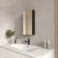 thumbnail image 1 of Bathroom Wall Cabinet Aluminum Black Framed Wall Mounted Medicine Cabinet Adjustable Shelves for Bathroom/Room, 1 of 13