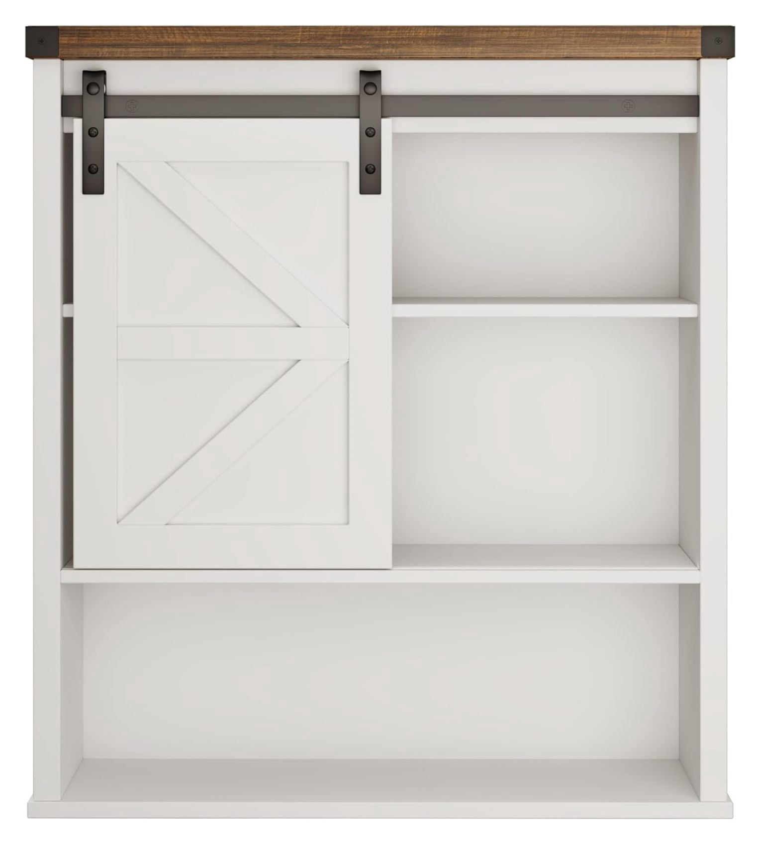 Bathroom Wall Cabinet, Farmhouse Medicine Cabinet with Sliding Barn ...