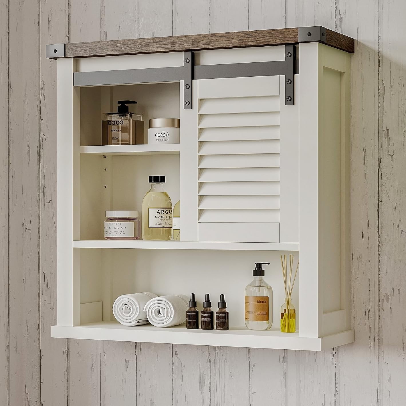 Bathroom Wall Cabinet, Medicine Cabinets for Bathroom with Sliding Barn ...