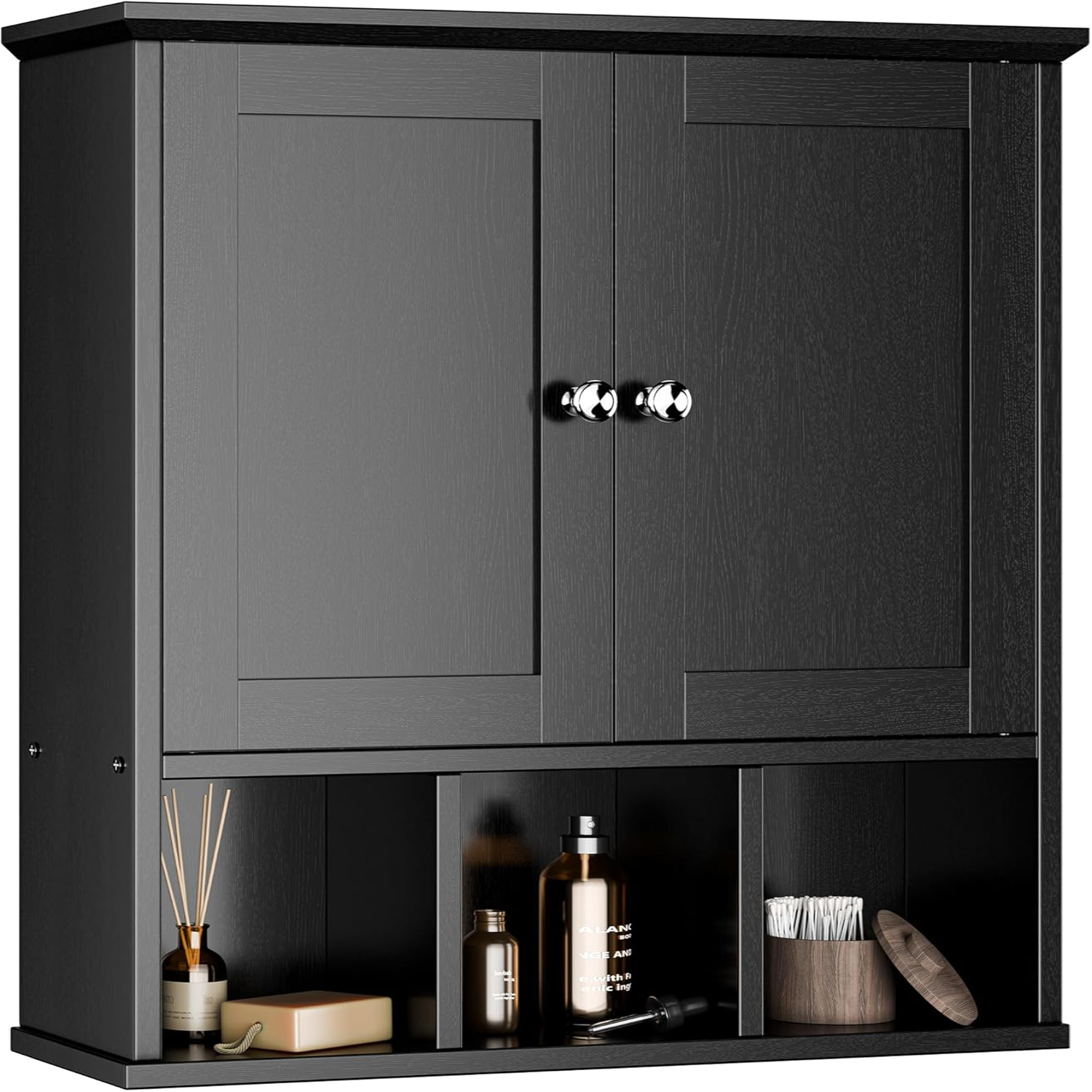 Bathroom Wall Bathroom Wall Mount with 2 Doors and 3