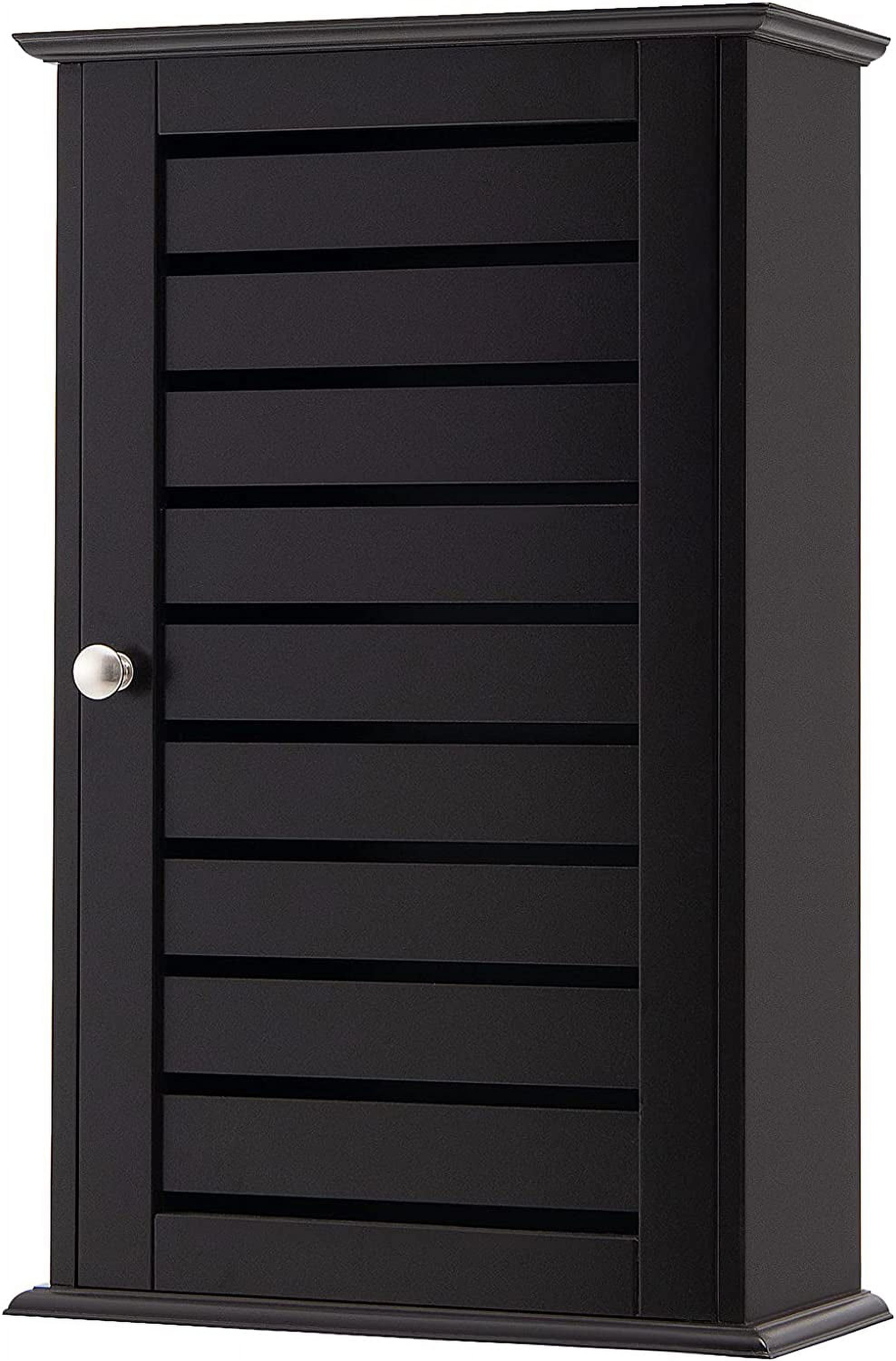 Bathroom Wall Over The Toilet Storage Medicine with Louvered Door and 2