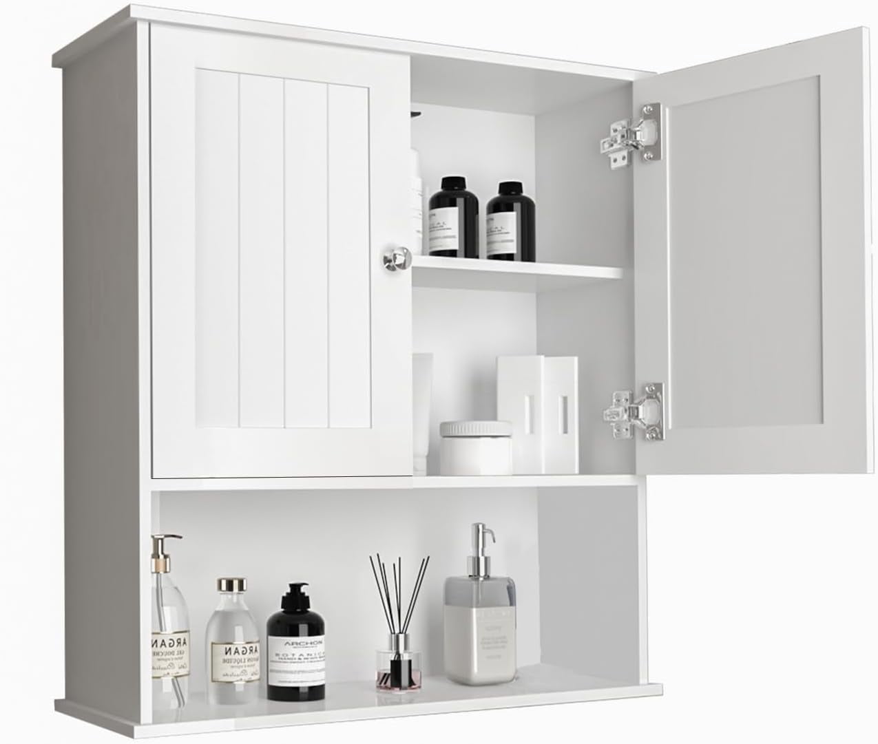 Bathroom Wall Cabinet, Over Toilet Storage Cabinet with Adjustable ...