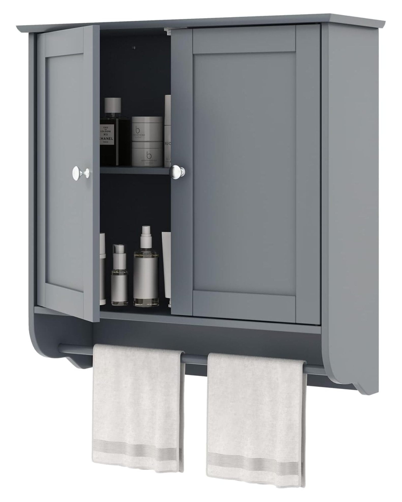 Bathroom Wall Cabinet, Over The Toilet Storage Cabinet w/ 2 Doors ...