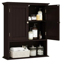 Bathroom Wall Cabinet, Wall Mounted Storage with Doors, Medicine Cabinet Organizer, Adjustable Shelf, 23.5 x 7.5 x 28 inches