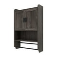thumbnail image 1 of Bathroom Wall Cabinet with Doors,Adjustable Shelf,Towel Bar and Paper Holder, Over The Toilet Storage Cabinet, Medicine Cabinet for Bathroom-Grey, 1 of 8