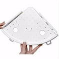thumbnail image 1 of Bathroom Wall Corner Shelf Organizer,Non-Marking Shelf with Hooks, 1 of 5