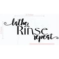 thumbnail image 1 of Bathroom Wall Décor Art - Lather Rinse Repeat – Wall Decal Vinyl Lettering Stickers 23x10-Inch Black, 1 of 4