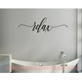 thumbnail image 1 of Bathroom Wall Decor Relax Cursive Lettering Bath Wall Decals Stickers 36x11 Black, 1 of 2