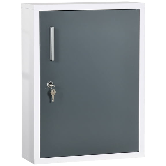 Bathroom Wall Lockable Cabinet - 3 Tier Shelves For Meds, Pet & Safe Meds With Lock Shelves, Water Build