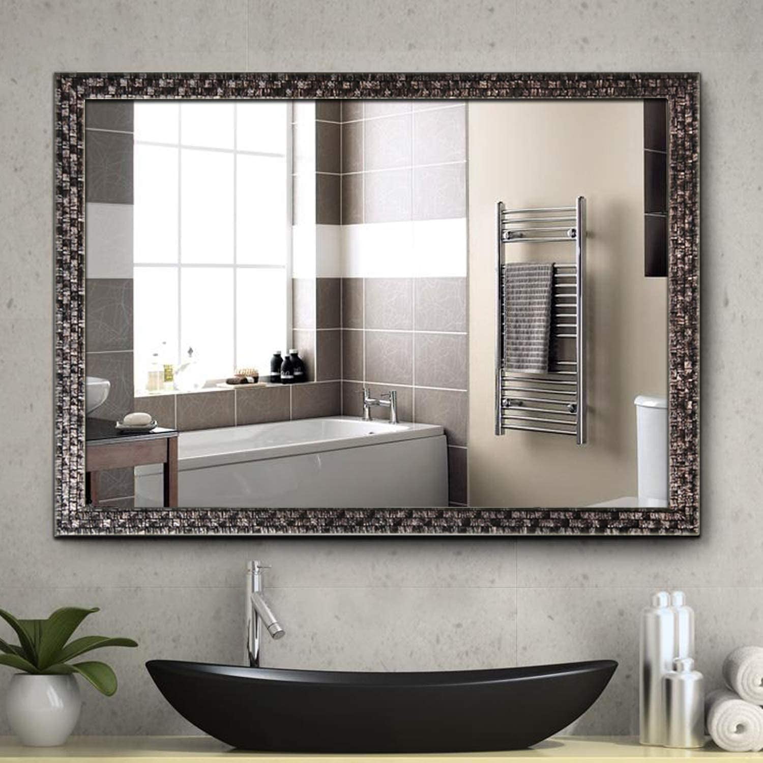 Bathroom Wall Mirror, Decorate Bathroom Mirrors for Wall, Rectangle ...