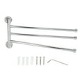 Bathroom Wall Mounted Towel Rack Swing Out Rotating Towel Hanger Shelf