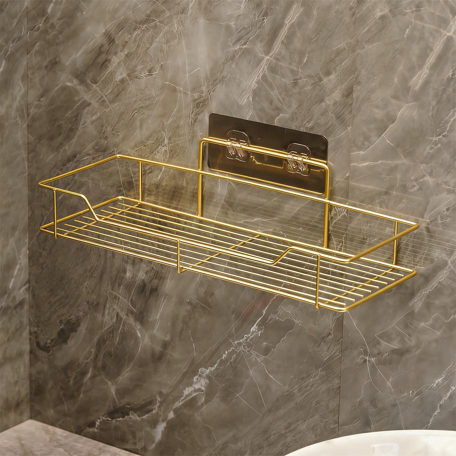 Bathroom Wall Shelf Storage Solution - Scandinavian Style Toothbrush ...