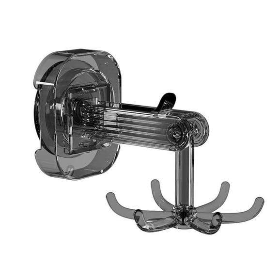 Bathroom Wall and Ceiling Rotary Hook, 6 Claws Swivel Hook Shower Hanger, Compatible with Bathroom, Dressing Table,B