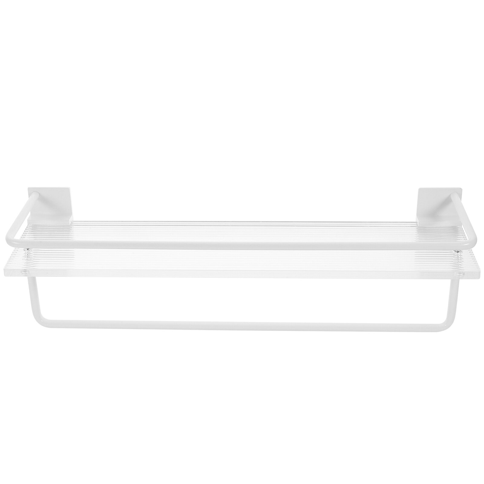 Bathroom Wallmounted Shower Shelf No Drilling Clear Wall Floating