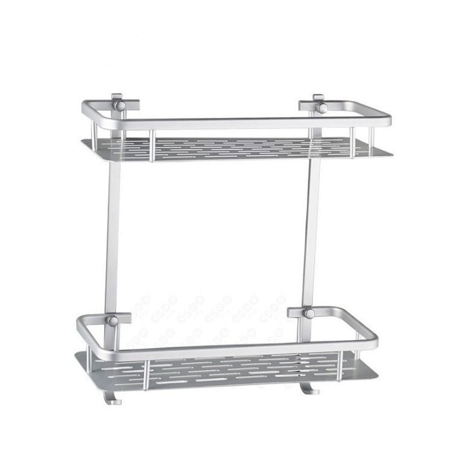 Bathroom Wallmounted Storage Rack Double Layer Drain Rack Toilet Wall Shelf