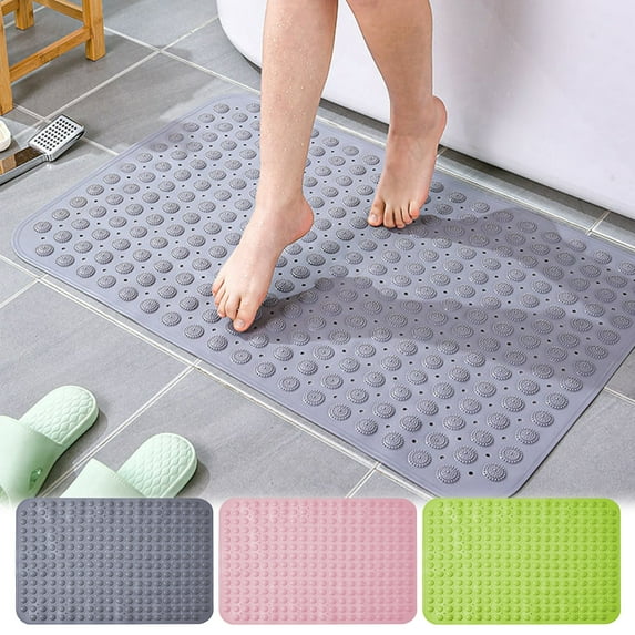 Bathroom Water Absorbent Door Mat, Dry Entry Mat for Shower Room, Solid Color Non-Slip Rug for Toilet Entrance, Easy to Clean Bathroom Mat, Floor Mats for , UKHBMC | Plastic, Dark Gray