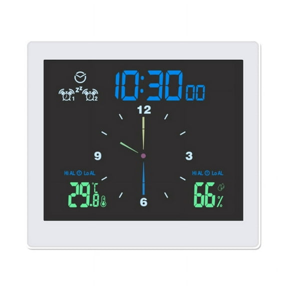 Bathroom Waterproof Wall Clock Shower Clocks Digital Electronic Wall Clock Kitchen Washroom Time White