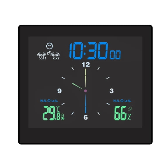 Bathroom Waterproof Wall Clock Shower Clocks Timer Digital Electronic Wall Clock Kitchen Washroom Time Black
