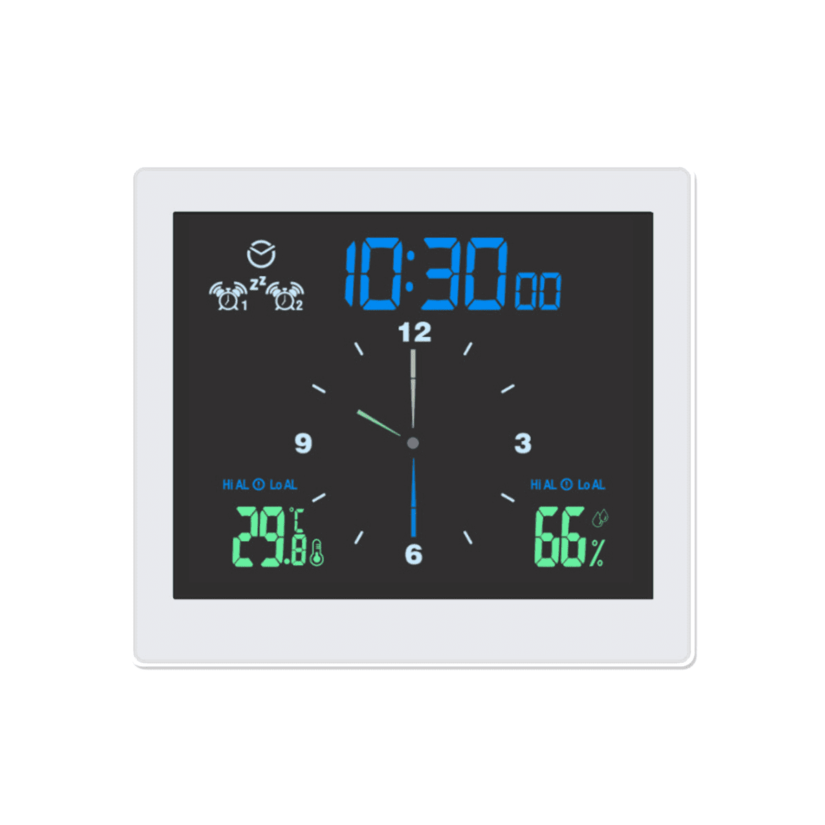 Bathroom Waterproof Wall Clock Shower Clocks Timer White