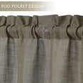 thumbnail image 2 of TOPICK Linen Blend Kitchen Curtains, 36 Inch Drop Small Cafe Curtains, Solid Pattern Light Filtering Short Curtain Tiers For Bathroom Sink Cupboard... 2 of 14