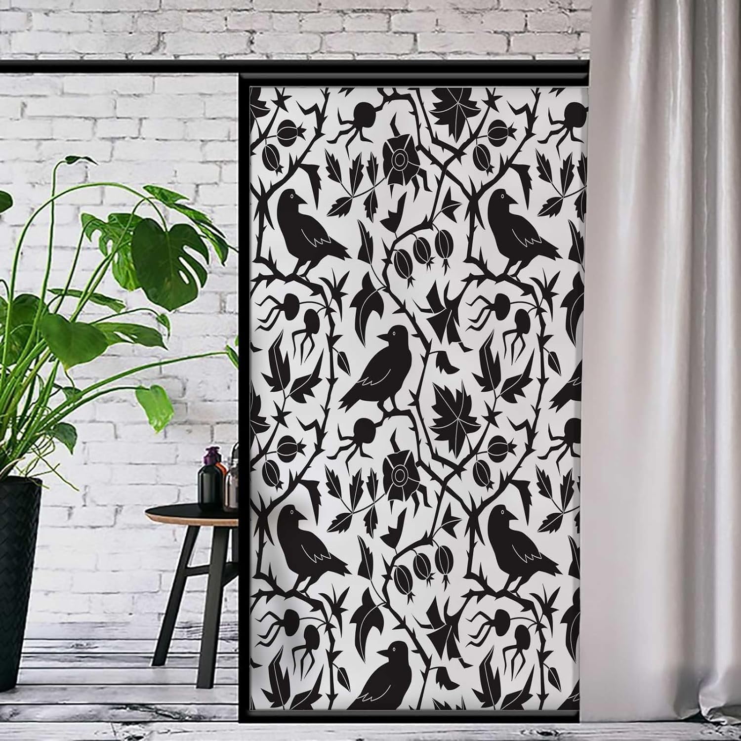 Bathroom Window Privacy Film Gothic Glass Window Film Privacy Black And Whi