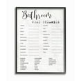 thumbnail image 1 of Bathroom Word Scramble Fun Family Word Design Oversized Framed Giclee Texturized Art by Daphne Polselli, 1 of 8