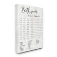 thumbnail image 1 of Bathroom Word Search Fun Family Word Design Super Oversized Stretched Canvas Wall Art by Daphne Polselli, 1 of 6