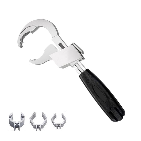 Bathroom Wrench Adjustable Double Ended Wrench Multi Functional Heads Hand Tool for Water Pipe Repair and Home Maintenance