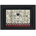 thumbnail image 1 of Bathroom by Linda Spivey Printed Framed Wall Art Wood Multi-Color, 1 of 3