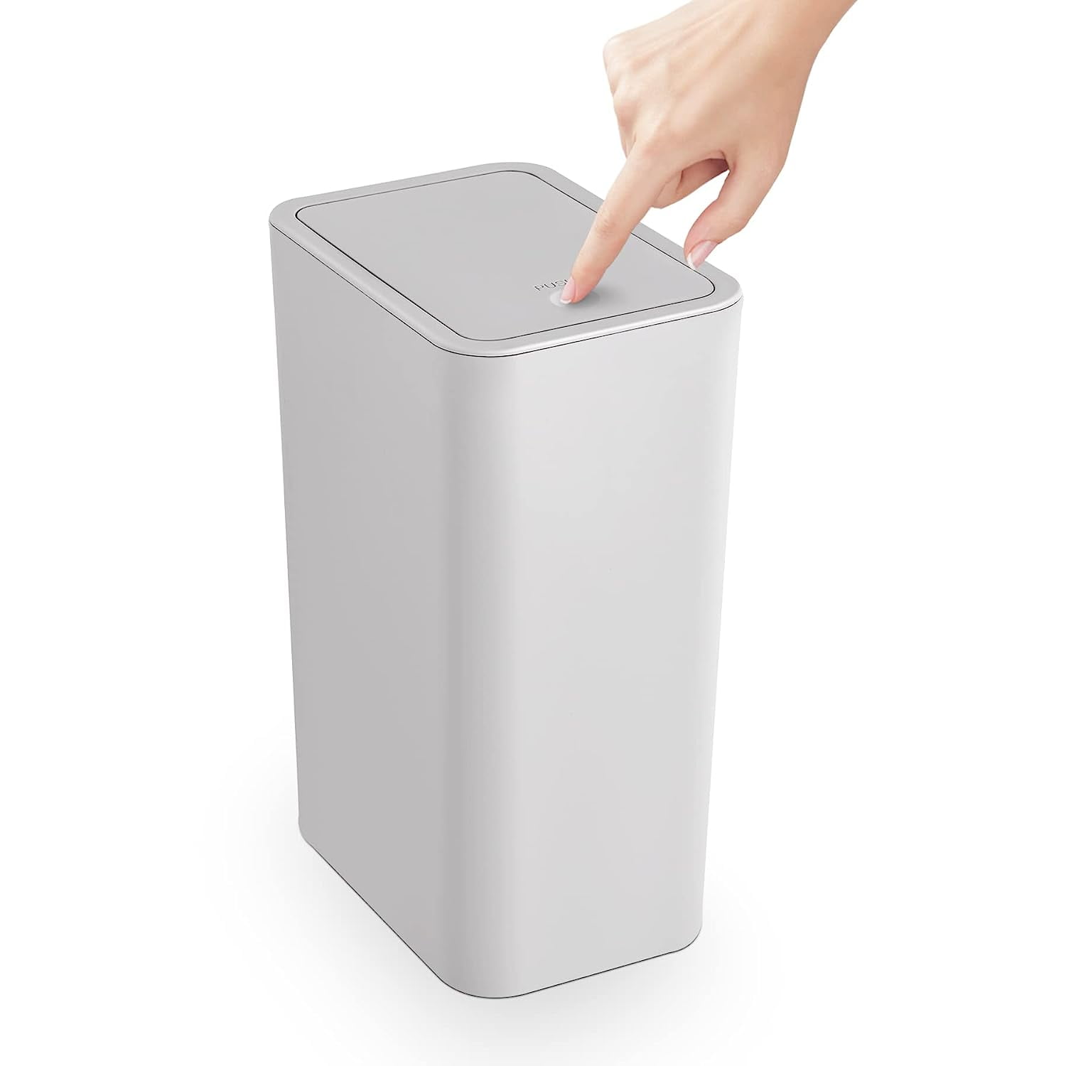 Bathroom covered trash can, 2.6 gallon/10 liter small trash can with ...