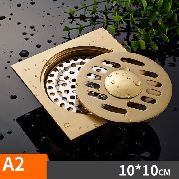 Bathroom floor shower drain waste floor drain Anti-odor Bathtub Shower Drainer Stainless Steel Square drainage