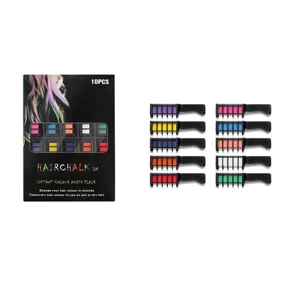 Bathroom for Kids and Girls Appehinglaus Hair Dye Comb Set 10 Colors Hair Chalk Washable Salon Style Hair Styling Tool for Party and Daily Use 10PCS