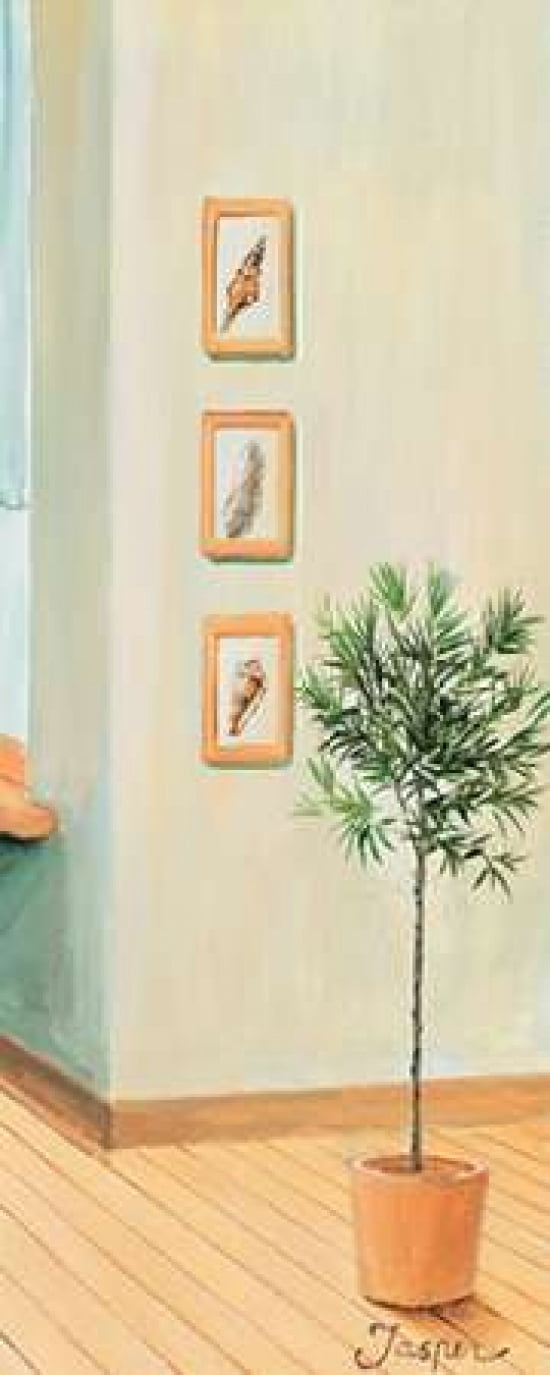 Bathroom in green III Canvas Art - Jasper (10 x 20)