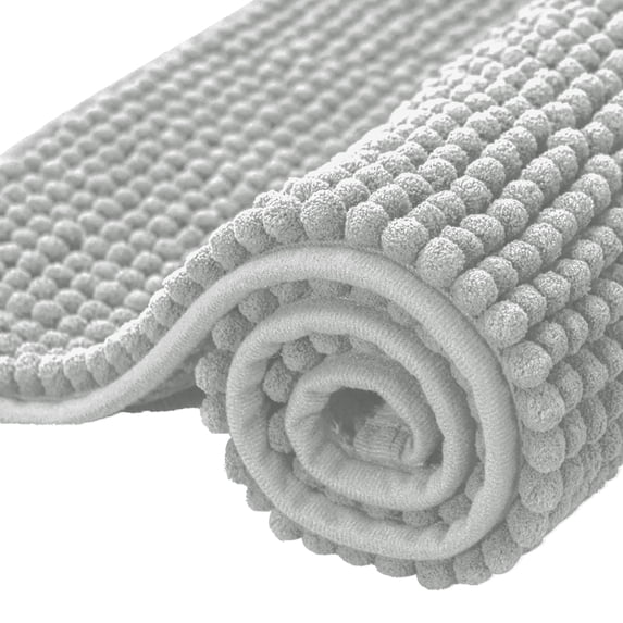 Bathroom rug, soft short pile plush bath mat, quick-drying and absorbent