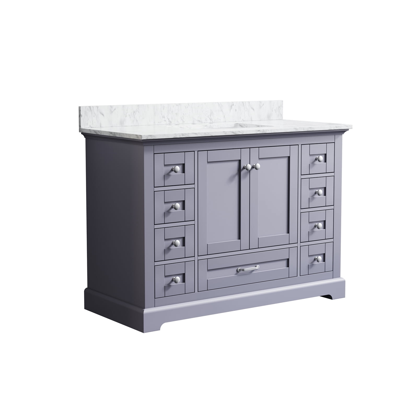 FORCLOVER 48 inch Bathroom Vanity with Sink, Retro Bathroom Cabinet ...