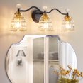 thumbnail image 1 of Bathroom Vanity Lights Black 3 Light Modern Vanity Light Fixtures, 1 of 5