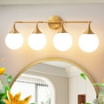 thumbnail image 1 of Bathroom vanity lights gold 4 light modern vanity light fixtures, 1 of 5